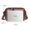 WEIXIER D401 Men Large Capacity Crossbody Single Shoulder Bag Casual PU Messenger Handbag