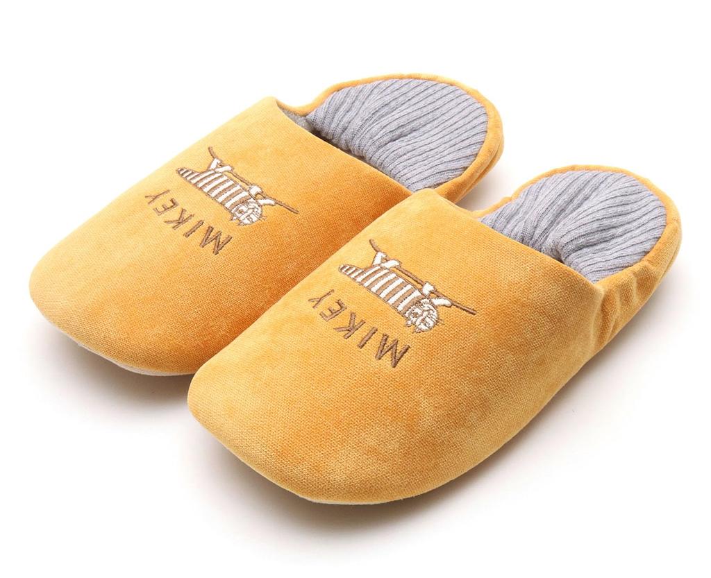 Lisa Larson Mikey Rib Knit Babouche Shoes Larson Babouche Cute Room [LISA LARSON] [Lisa Slippers, Shoes, Shoes] (Yellow, L)