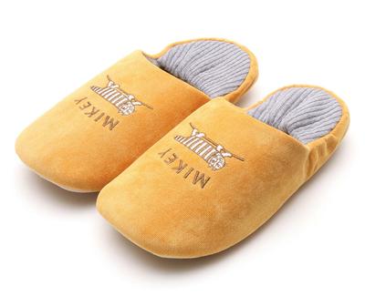 Lisa Larson Mikey Rib Knit Babouche Shoes Larson Babouche Cute Room [LISA LARSON] [Lisa Slippers, Shoes, Shoes] (Yellow, L)