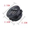 Car Motorcycle Voltmeter DC 5-48V Mini Digital WaterproofLED Panel Tester Display Round Volt Meter Gauge
