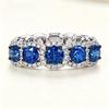 Sparkling Cubic Zirconia Promise Rings for Women Wedding Engagement Bands Silver Color New Modern Fashion Female Jewelry