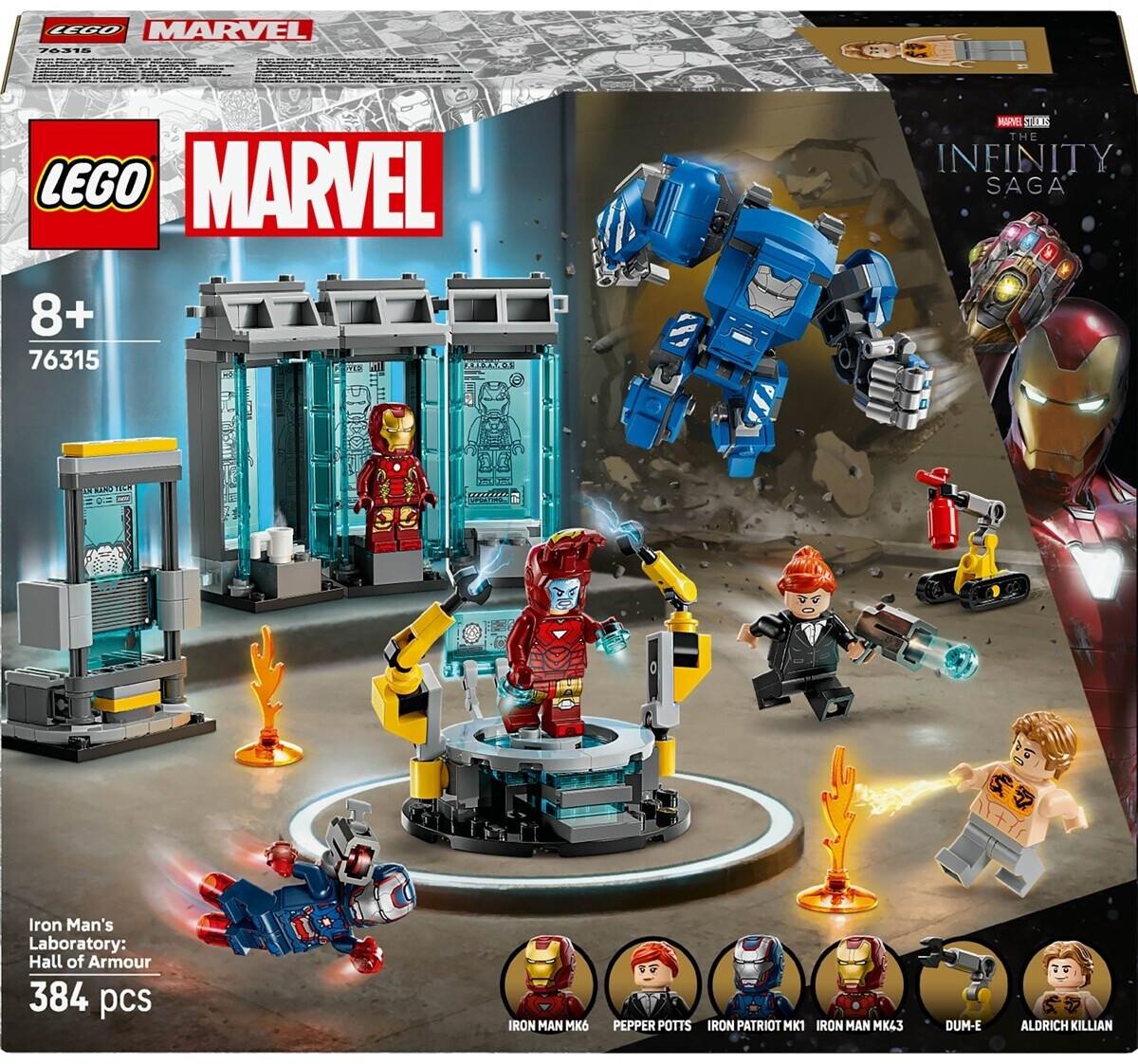 

LEGO конструктор Marvel – Лаборатория Железного человека: Зал брони (76315)