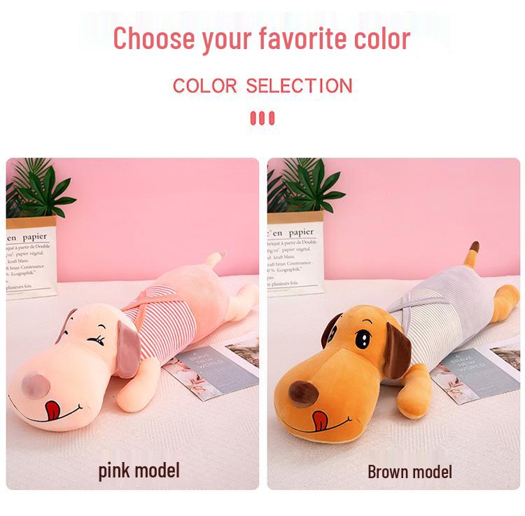 Couple Strap Dog Plush Toy: Large, Soft Prone Position Pillow Doll Cushion