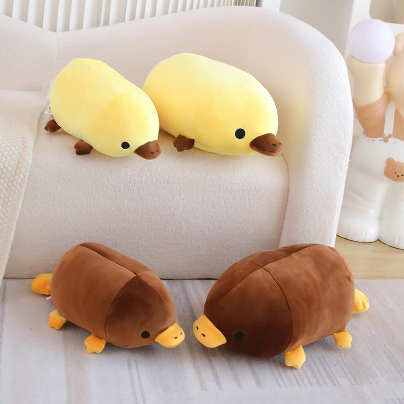 Kawaii Lying Platypus Plush Toy Stuffed Soft Cartoon Animals Pillow Sofa Cushion Doll Birthday Gifts