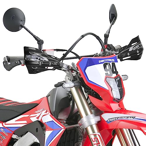 ZETA RACING XC Protector Black, compatible with the Armor Hand Guard Series, provides protection from mud, flying stones, and branches for Motocross,