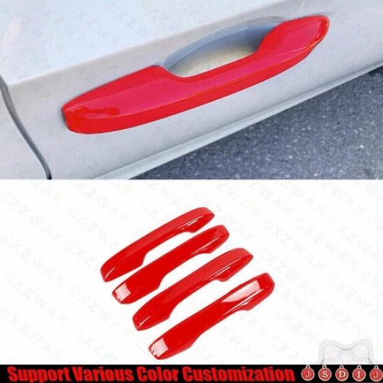 For Honda Civic 11th - Bright Red  Exterior Side Door Handle Strip Trim