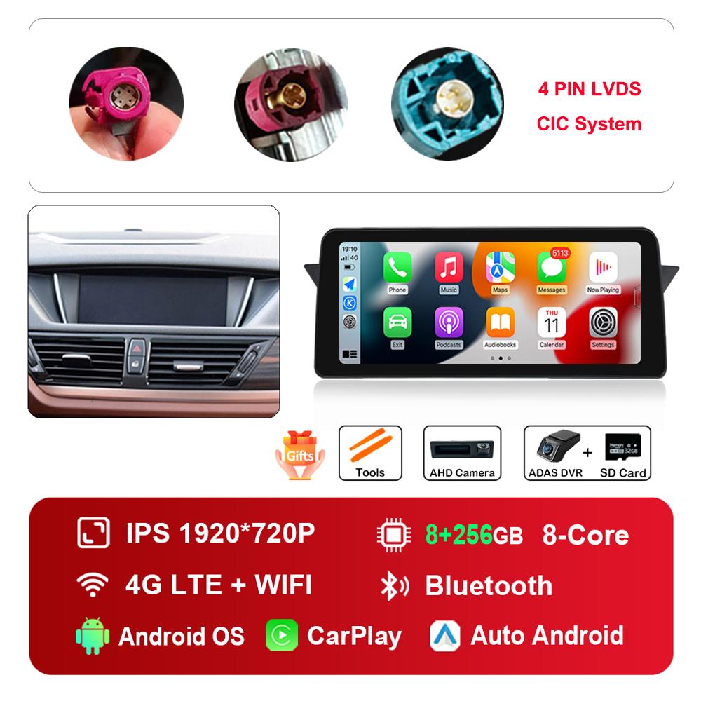12.3 Inch for BMW X1 E84 2009 -2015 CIC System DSP Stereo GPS HD Touch Screen Android Car Radio Multimedia Player GPS 4G WiFi