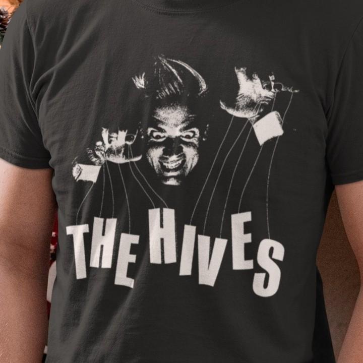 Remake The Hives band 90s Rare Design Basic Black T shirt Vtg NH27107 Unisex T-Shirt M