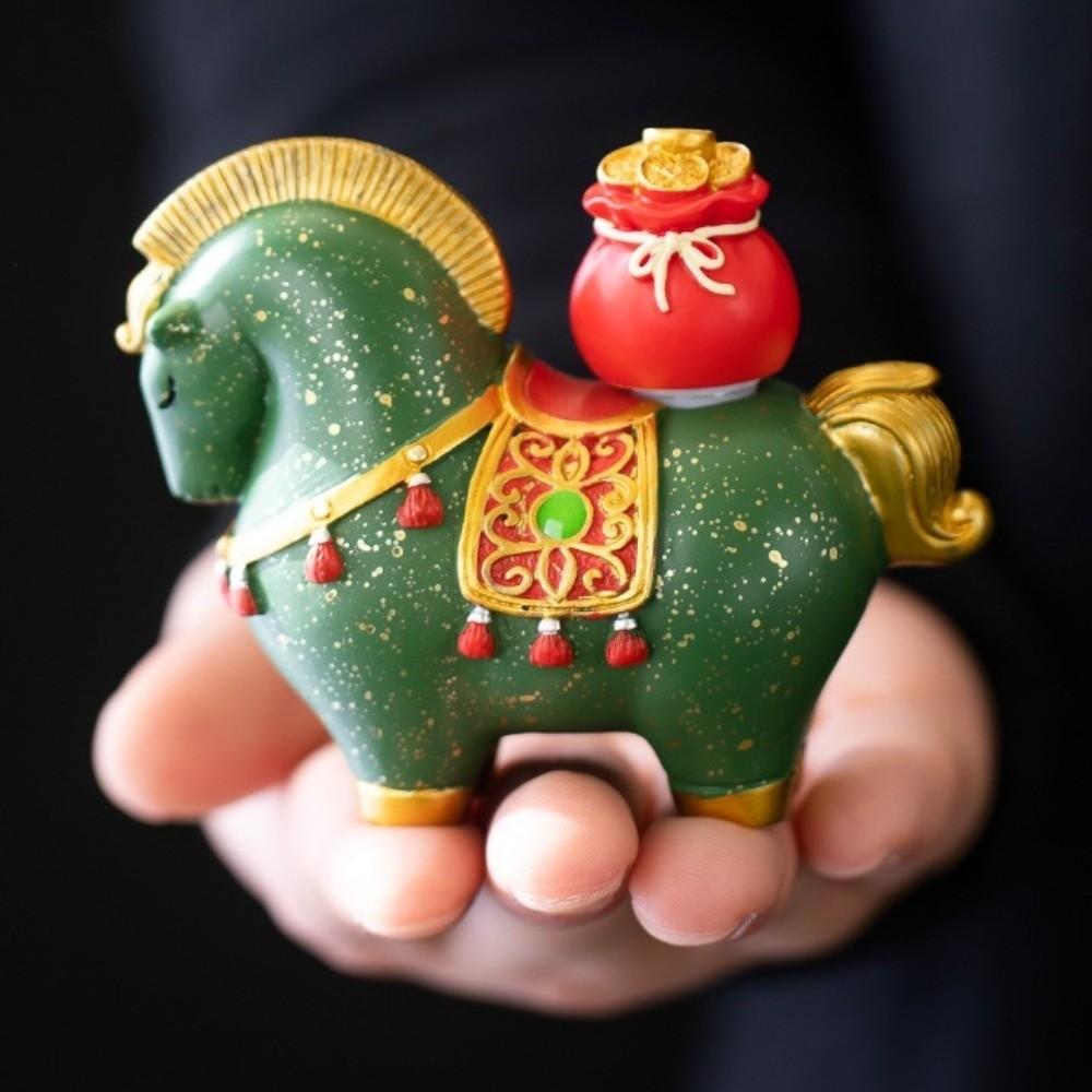 Tea Table Decoration Horse Miniature Chinese Style Zodiac Horse Ornaments Desktop Ornament  Office