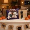 Holiday Table Decorations Halloween Wooden Photo Frame, Double Layer Wood Tabletop Picture Holder, Decorative Desktop Frames Creative Display