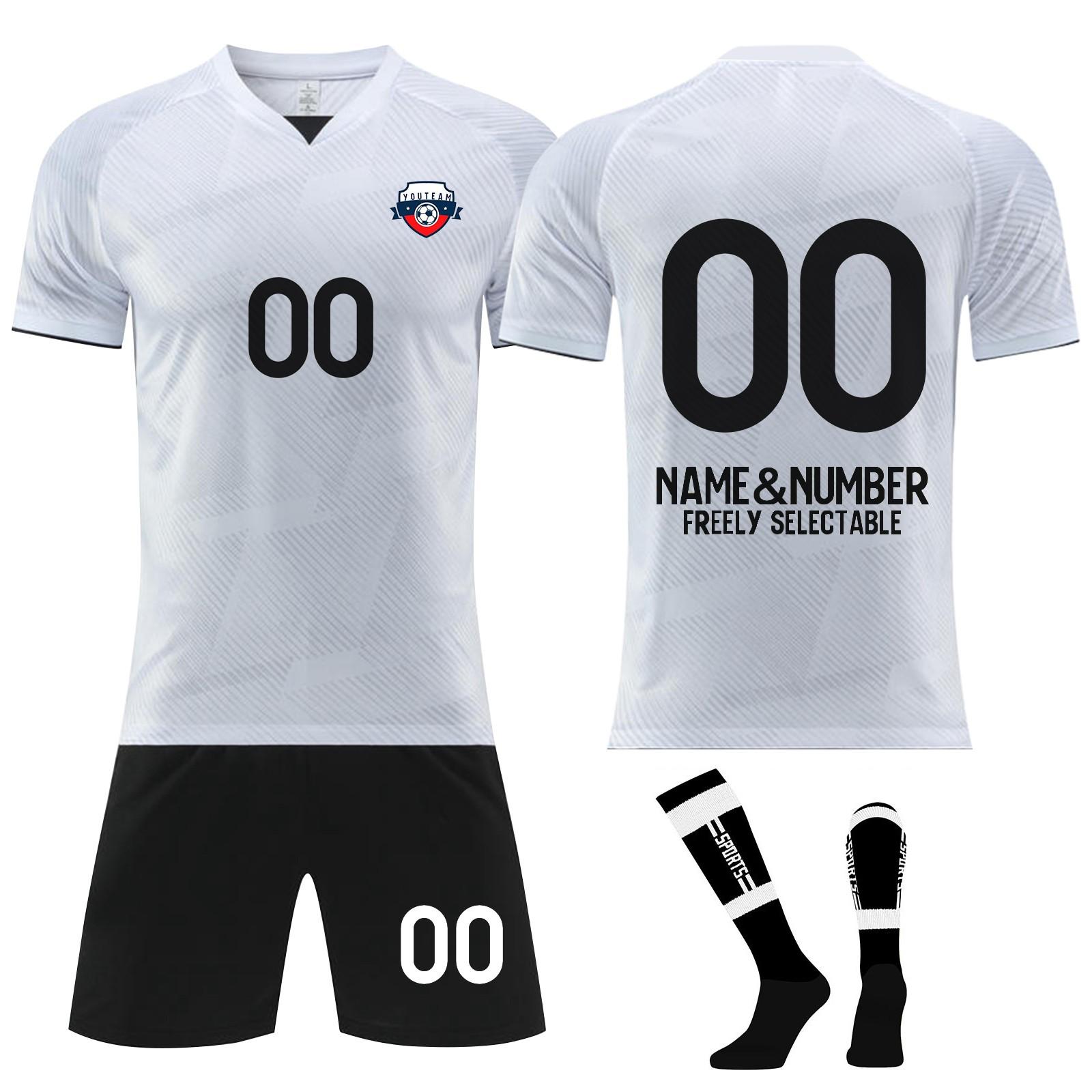 

Футбольные майки, шорты, носки, комплект, новый сезон, шорты, носки, одежда для взрослых, размеры L белый