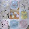 20Pcs Cartoon Cake Decorating DIY Satin Ribbon Bow Ribbion Cake Topper Cloth Cake Decoration Ornaments Birthday Party Decor