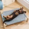 Letto rialzato per gatti a prova di umidità con struttura in legno, amaca per gatti, nido fresco per gatti, divano letto per cani, per uso interno