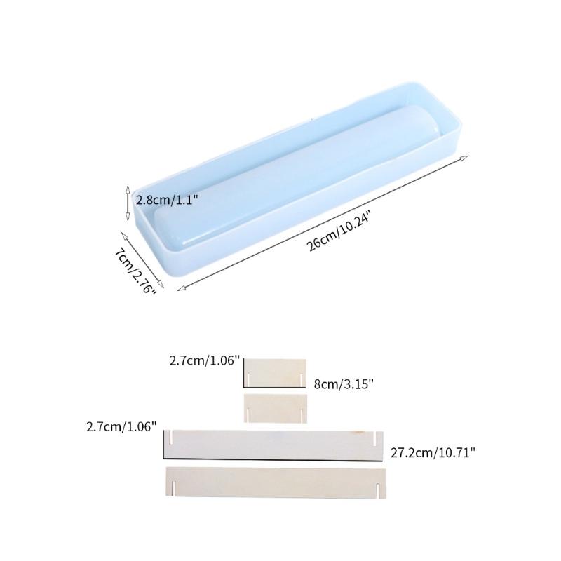 DIY Storage Tray Mold Jewelry Organizer Resin Mould for DIY Craft Trinket Dish