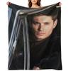 jensen ackles Throw Blanket Flannel Fabric for babies For Baby manga Blankets