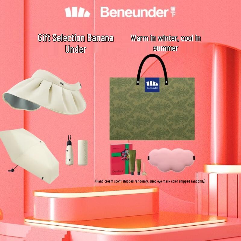 Beneath the Banana 5-Fold Sun Protection Umbrella & Hat Gift Set