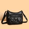 Retro PU Bag  Large-capacity Middle-aged Mother Bag Lightweight Leisure Messenger Bag
