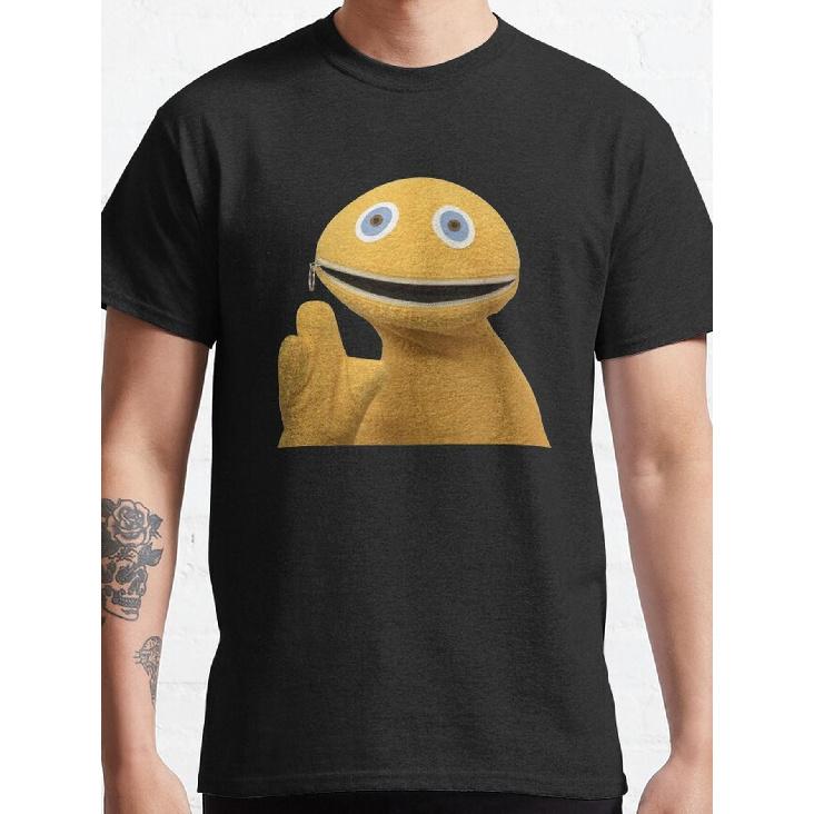 Men S Vintage Rainbow TV S Zippy The Legend Retro T-Shirt - Official UK S TV Show Tee with Iconic Zippy Face & Rainbow Logo, Soft Breathable Cotton, S чёрный