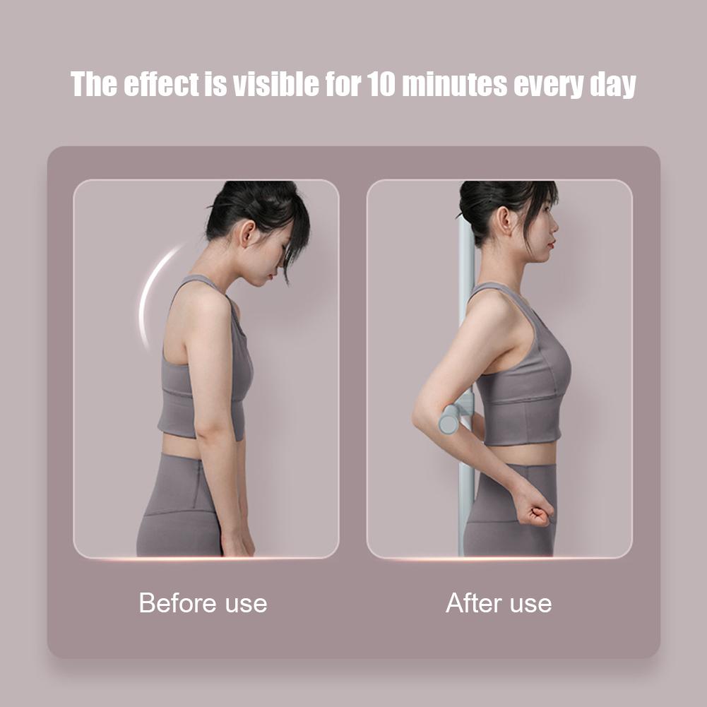 Posture Corrector Shoulder Neck Humpback Corrector Stick Stretching Tool Humpback Correction Stick Retractable Design for Women