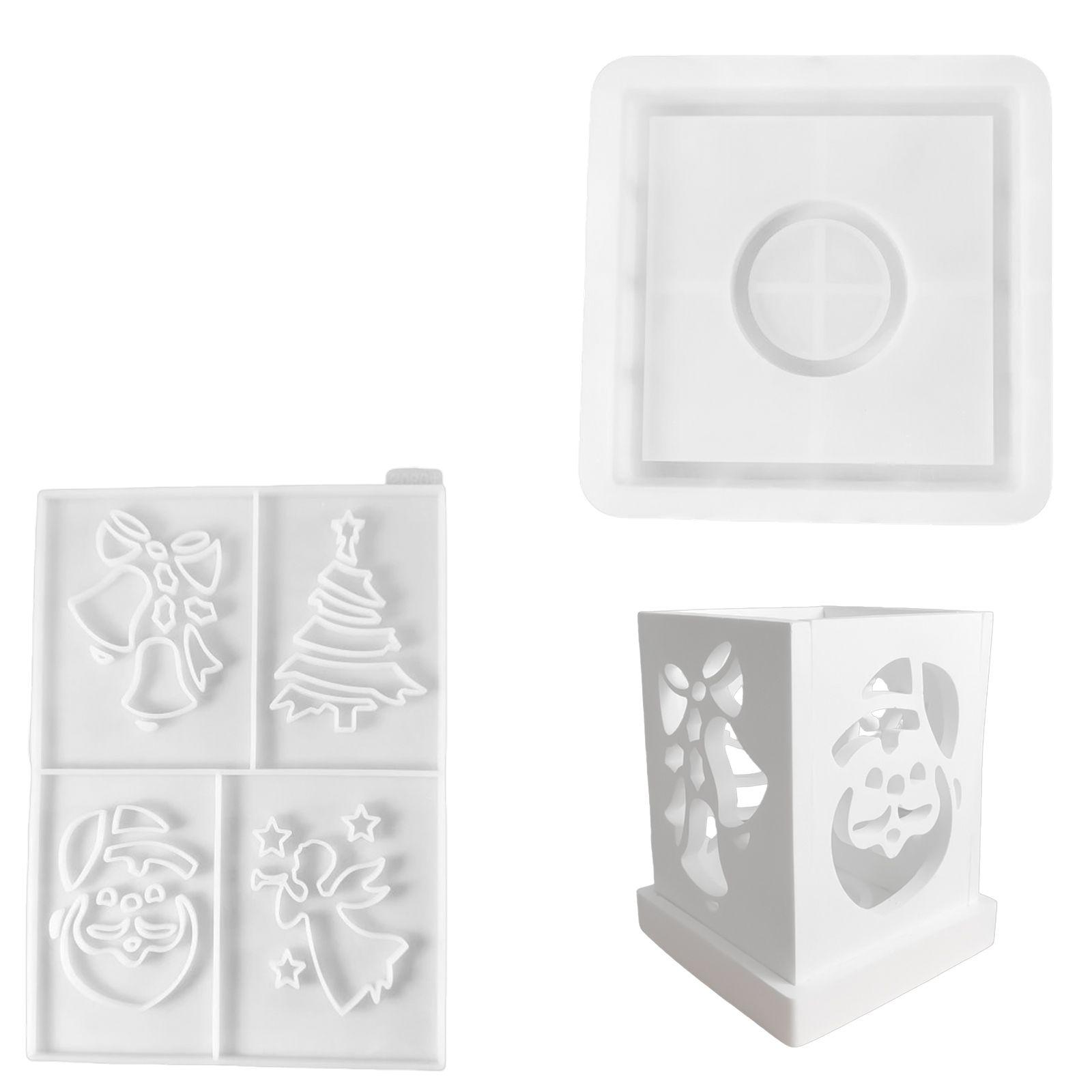 

Креативный домашний декор Силиконовые формы Любитель ремесел Силиконовая форма Рождественские 3D дома с деталями для художественных проектов