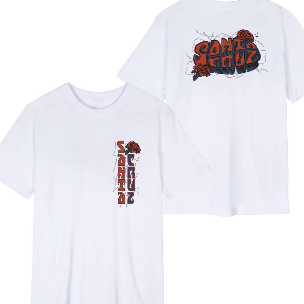 Skateboard Casual Cotton Men's T-Shirt Loose Sports Cruz Women Short Sleeve Tiger Print Street Trend Hip Hop Harajuku Clothing