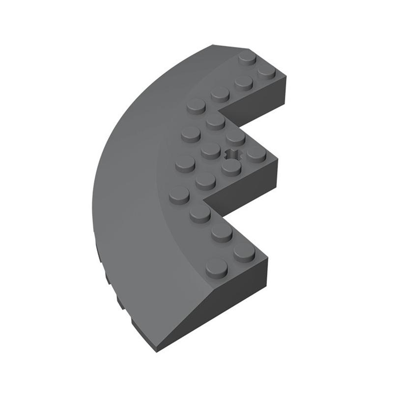 10PCS 58846 MOC building blocks 10x10 inclined circular corner DIY children s creative building block toys 10PCS