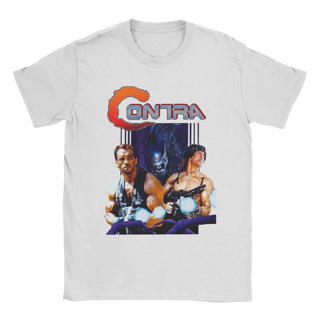Heren Contra Film T-shirt Game Puur Katoen Kleding Nieuwigheid Korte Mouw Ronde Hals T-shirt Bedrukt T-shirt