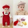 Candy Color Baby Beret Hat for Girls Autumn Winter Knitted Hat Sweet Infant Beanie Cap Fashion Kids Accessories 1-4 Years