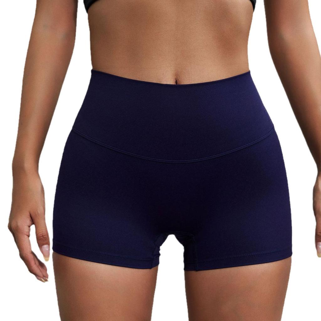Dopamine Yoga Shorts: High Waist, Breathable, Nude Feel, Elastic Three-Point Safety.