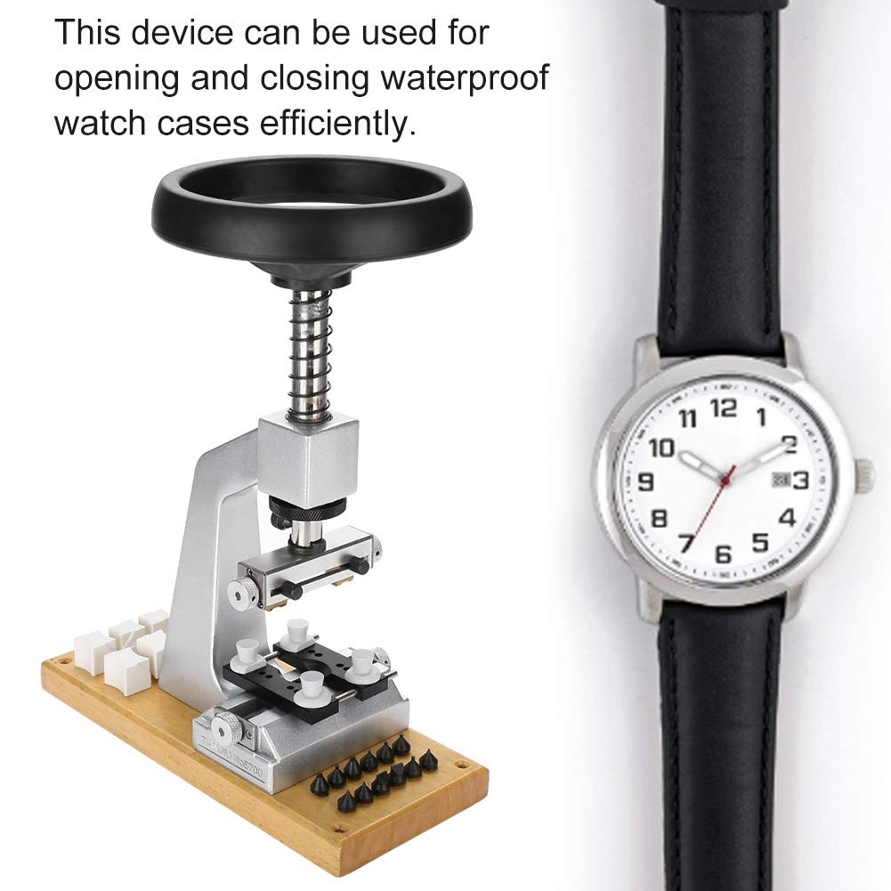 Bench watch opener, 5700 watch case back opener, screw-down Oyster style watch case opener and watchmaking and repair closer, watchmaker watch repair