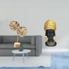 Nordic Creative Metal Sculpture And African Woman Resin Figurine Abstract Tabletop Ornament for Home
