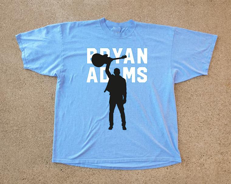 

BRYAN ADAMS 2025 TOUR BLUE COTTON T Shirt Full Size S-4XL 2XL