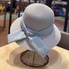 Women's Summer Straw Hat, Foldable Beach Hat, Face-shading Sun Hat, Pearl Bow Fisherman Hat, Sun Hat