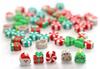 Polymer Beads Christmas Motifs, 1cm 48pcs