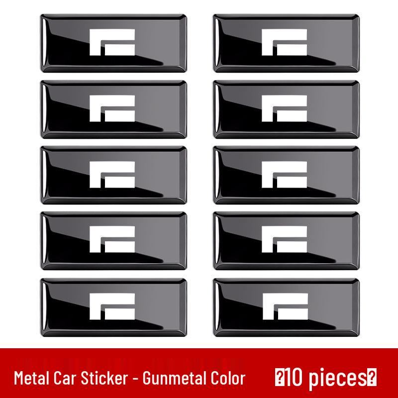 Ji Shi 01 Car Emblem Sticker: Personalized Interior & Exterior Modification