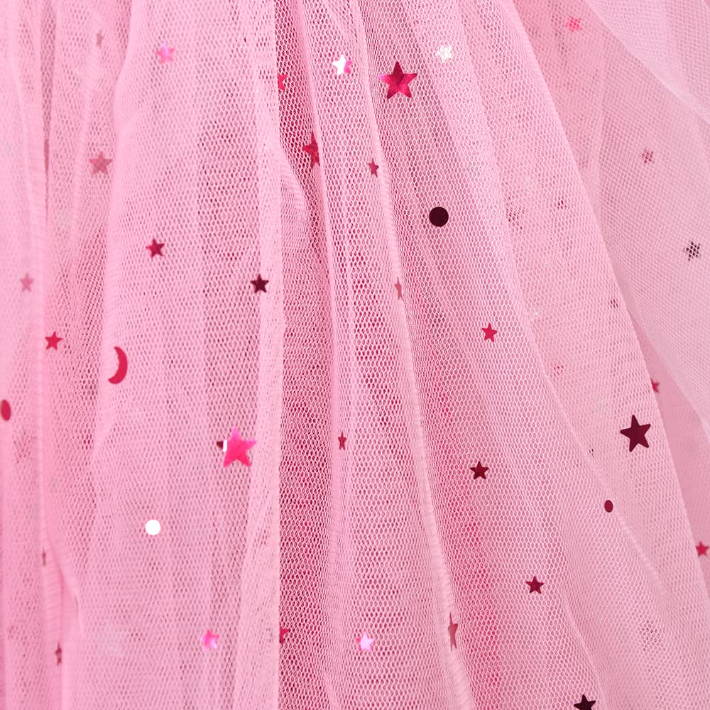 Miccostumes Kids Girls Princess Cosplay Costume Dress with Crown Halloween