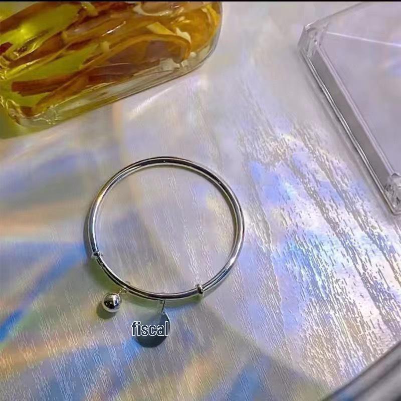 

Серебряный браслет с двумя кольцами для благословения: Стиль Sleek Ins, нишевый дизайн, высококачественный женский аксессуар