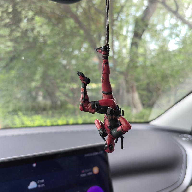 Cross-Border Car Pendant: New Deadpool Rearview Mirror Ornament