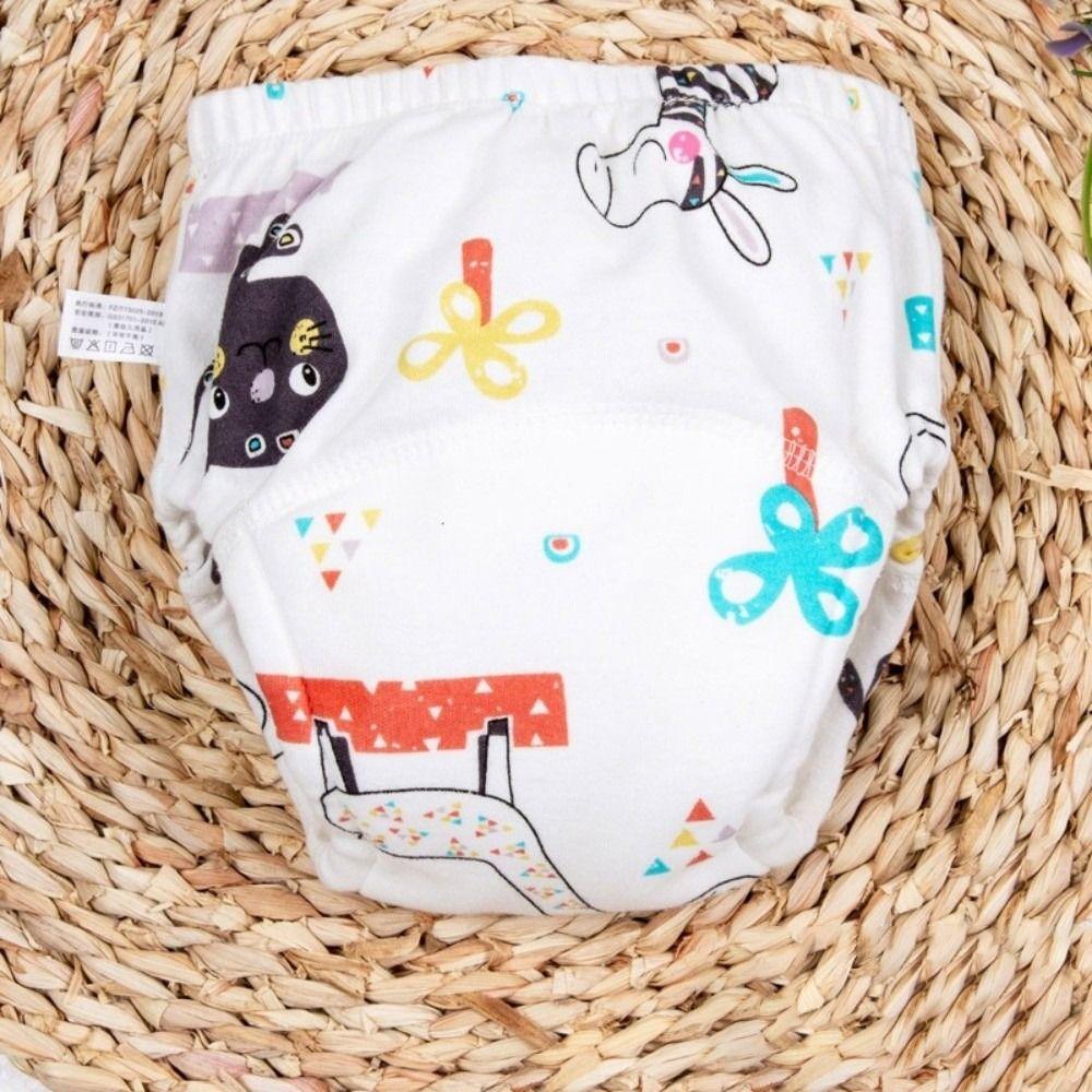 Breathable Baby Training Pants Cotton Reusable Nappies Soft Diaper Pants  for Boys Girls