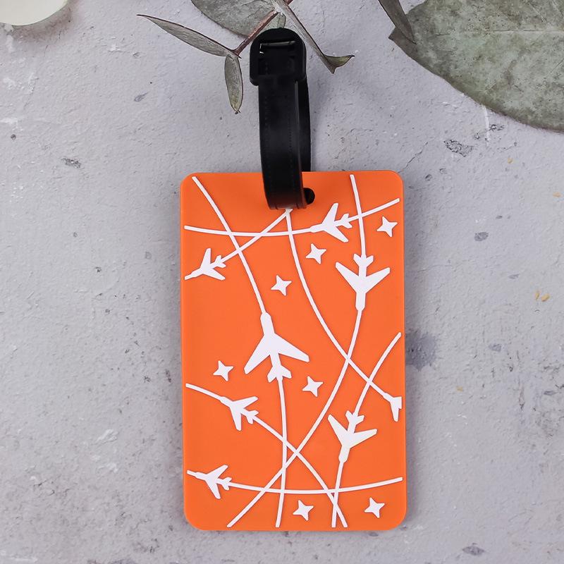 3D Airplane Luggage Tag - PVC Suitcase Identification Card Holder