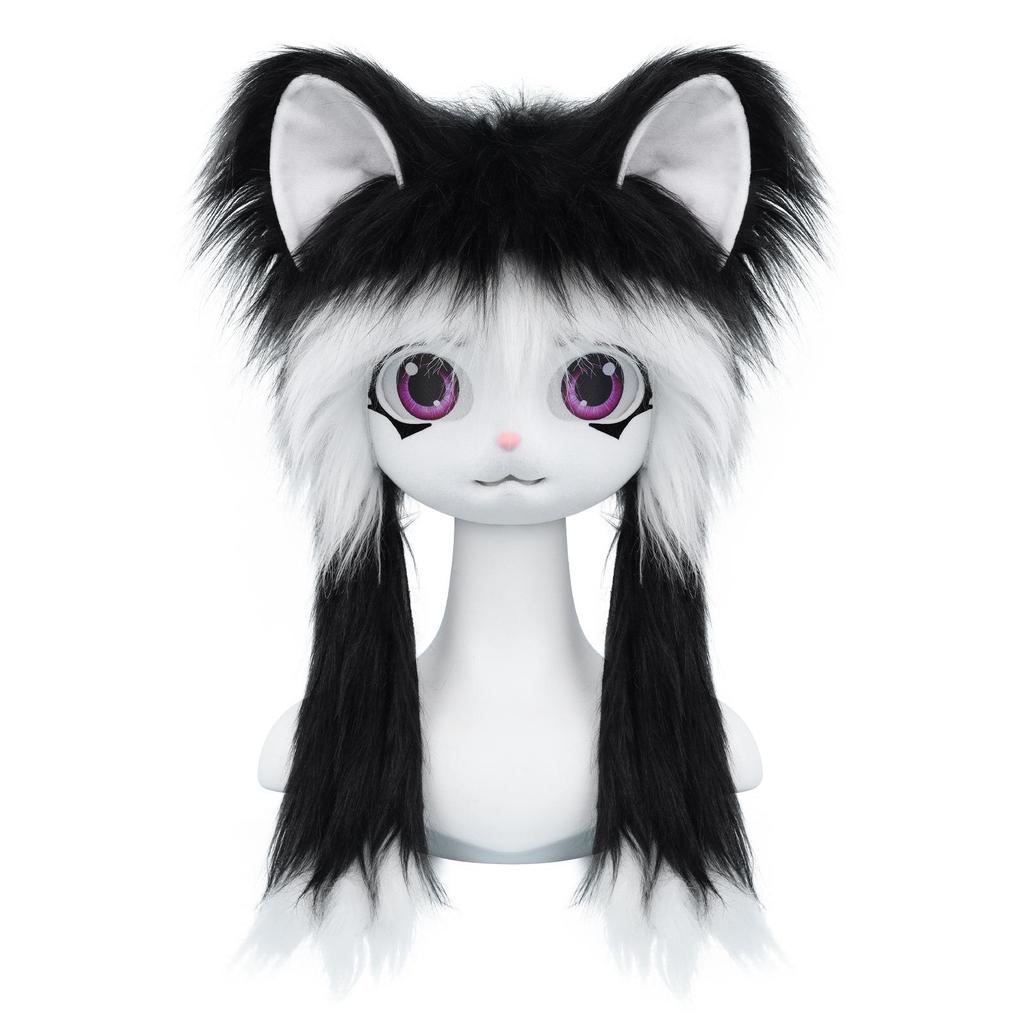Kig Series Plush Animal Headwear: Cute Furry Lolita Costume