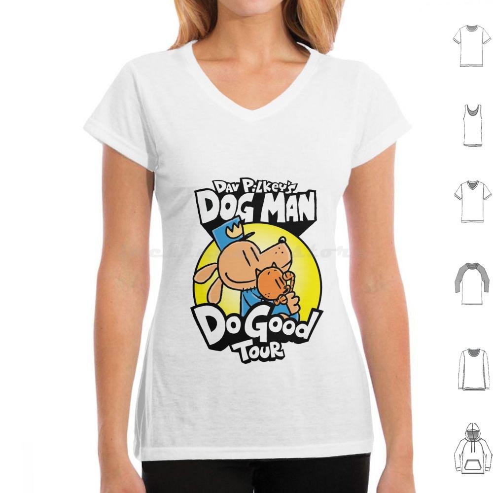 

Dog Man Do Good Tour T Shirt Cotton Men Women DIY Print Dog Man Dog Man Comedic Graphic Novel Series Dog Headed Cop Friends 4XL