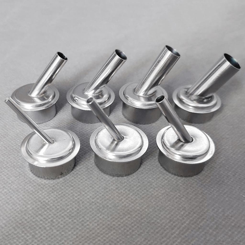 High Temperature Resistant Tips Hot Air Gun Resisting Nozzles Set of 7 Stainless Steel Nozzles for  861DW Heat Gun