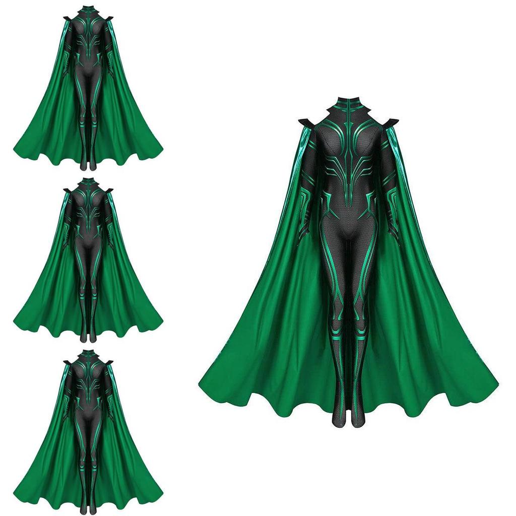 Thor3 Ragnarok Hela Adult Children's Bodysuit Cloak Halloween Costume Perfect For Role Play And Stage Performance