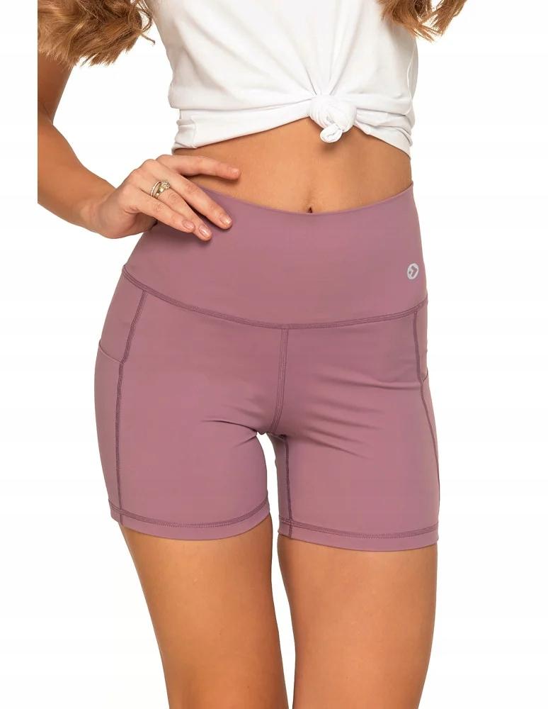 MORAJ XXL PINK Women's Sports High Waist Cycling Shorts with Pockets