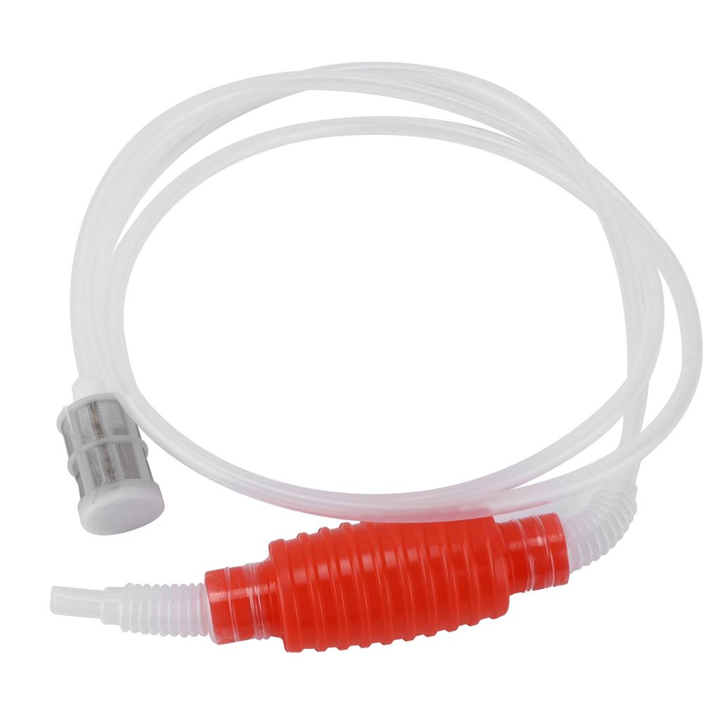 Homebrew Siphon Hose Manual Soft Plastic Syphon Tube Wine Beer Making Brewing Equipment ToolRed