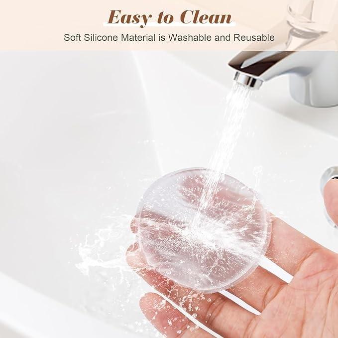 Weicher Silikongel-Puderquastenschwamm für kosmetische Gesichtsgrundierung, BB-Creme, kein Essen von Puder, Make-up-Tool