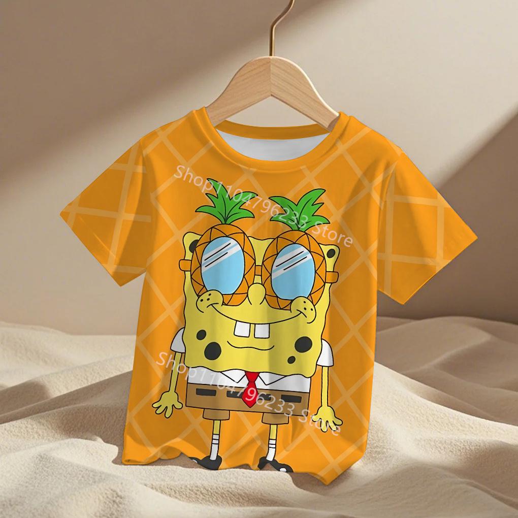 3D Print Cute Cartoon Spongebobs Men Women Clothes Boy Girl Child TShirt Top Tee  Adult Children's Parent Child T Shirts