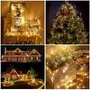 10m Waterproof LED String Lights - 100 LEDs, 8 Functions, Remote Controlled for Outdoor, Weddings, Festivals, and Christmas Tree Decorations