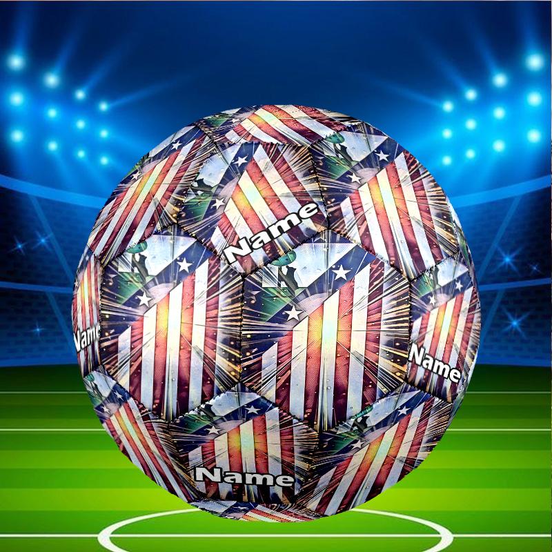 Individueller Name Personalisierter Fußballmannschaft-A Druck Größe 5 Fußball Training & Spiel Fußball, für Mannschaft, Kicken, Geschenk für Fußball-Enthusiasten